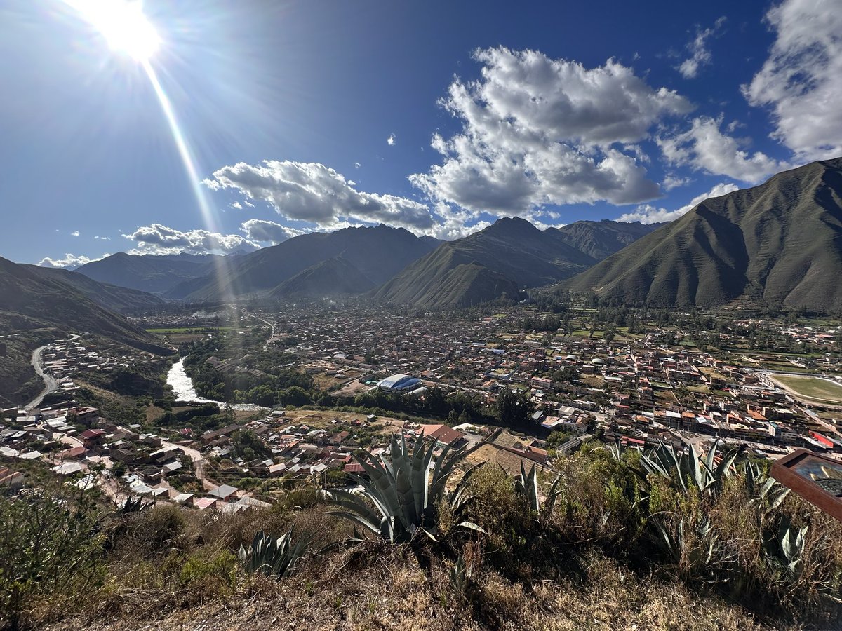 NDJackNolan's tweet photo. The final part of our adventure begins. we are now in Peru’s Sacred Valley. On Friday we head to Machu Picchu. As you can see it is beautiful here. #TheQuasarWay https://t.co/Wtovdf9VHo