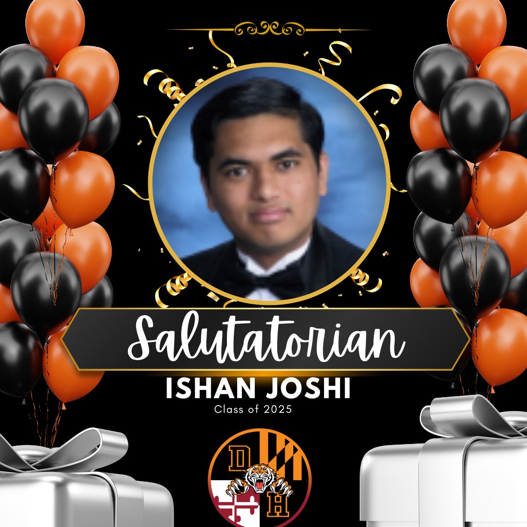 It’s a busy season celebrating, showcasing, and preparing to let our seniors go!!!! Congratulations to our DuVal Valedictorian Akomah Dompreh and Salutatorian Ishan Joshi!!!! <a href="/DuValHS20706/">DuVal High School</a> <a href="/DuValHSTigers/">DuVal Athletics</a> <a href="/DuValPTSA/">DuValPTSA</a> @LargoBiz <a href="/lesliesalley/">Leslie Salley</a>