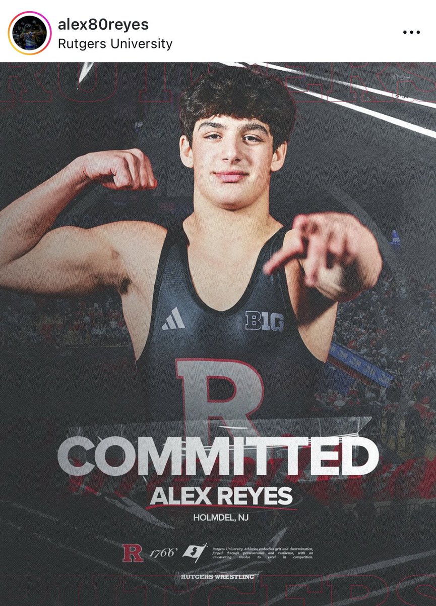 Holmdel Takedown Club (@hhtakedownclub) on Twitter photo Incredibly proud of <a href="/AlexReyes80/">Alex Reyes</a> on his commitment to Rutgers to wrestle in the BIG10, a lifetime of hard work rewarded. Could not be happier to see him make this next step in his athletic career. <a href="/HolmWrestling/">Holmdel HS Wrestling</a> <a href="/HolmdelHornets/">Holmdel Athletics</a> Incredibly proud of <a href="/AlexReyes80/">Alex Reyes</a> on his commitment to Rutgers to wrestle in the BIG10, a lifetime of hard work rewarded. Could not be happier to see him make this next step in his athletic career. <a href="/HolmWrestling/">Holmdel HS Wrestling</a> <a href="/HolmdelHornets/">Holmdel Athletics</a>