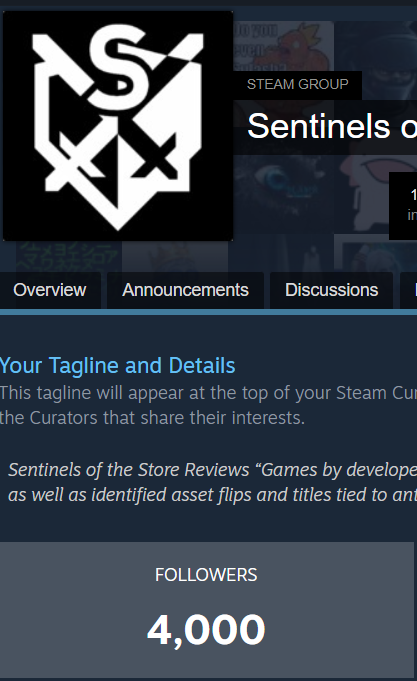Thanks for 1,000 X followers all!❤️

And also thanks for getting <a href="/SteamSentinels/">Sentinels of the Store</a> to 4,000 curator followers!

Been a great day for milestones!