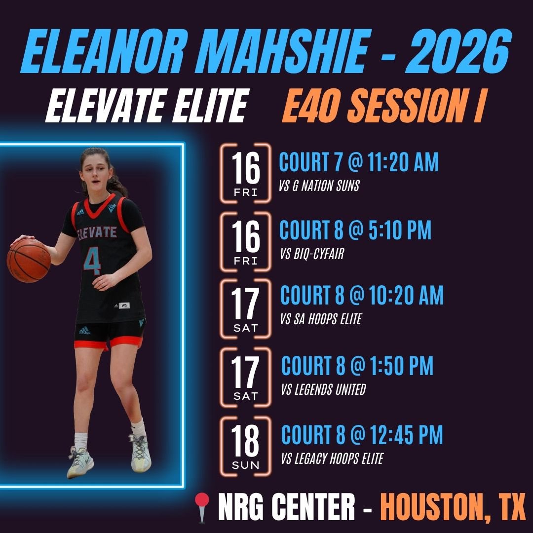 Ready for Houston!!
<a href="/Bruno_Corras/">Bruno Corras</a> <a href="/Elevate_Elite/">Elevate Elite</a> <a href="/PSfamCoachLex/">Coach Lex</a>