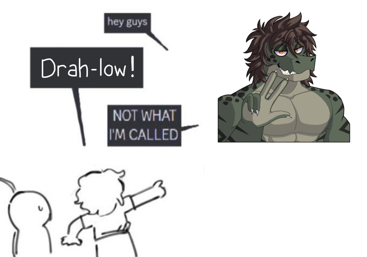 DraloGator's tweet image. Just an fyi lol
(Itβs pronounced Dray-low)
love yall, even if you get it wrong I swear