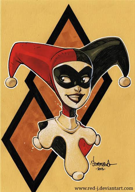 JonSommariva's tweet image. Many moons ago I drew the Harley Quinn. Someone made a cool 3D version!