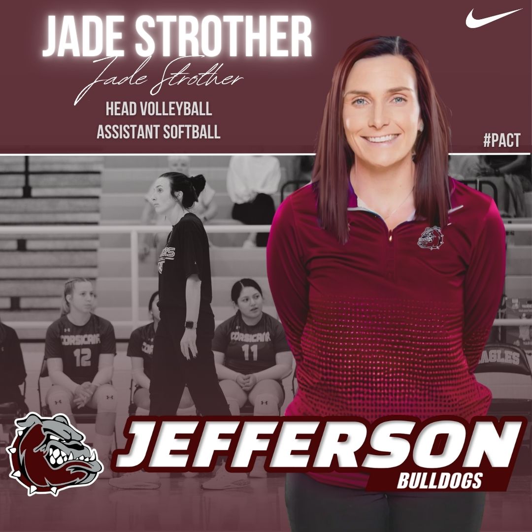 We are proud to welcome our new Head Volleyball &amp; Assistant Softball Coach, Coach Jade Strother to the J!    She is coming to us from Corsicana High School where she was the head volleyball coach &amp; assistant softball coach there the past 2 seasons.  Welcome to Jefferson, Coach!