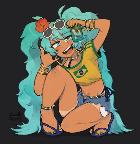 初音ミク 「あのムーブメントは気持ちのいい広がり方をしていたと思う。キャラクターという共通言」|松田未来　Comicリュウで「夜光雲のサリッサ」好評連載中！のイラスト