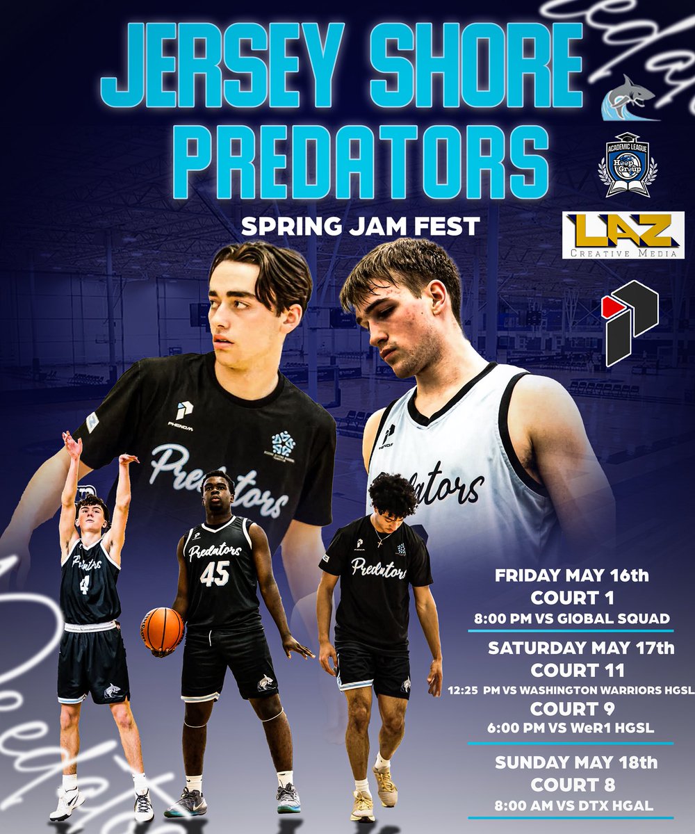 Schedule this weekend in Spooky Nook for the Hoop Group Spring Jam Fest! 
<a href="/JSPredators/">JerseyShorePredators</a> <a href="/GHSLionsBball/">Gloucester Basketball 🏀</a> <a href="/CoachPauley/">CoachPauley</a>