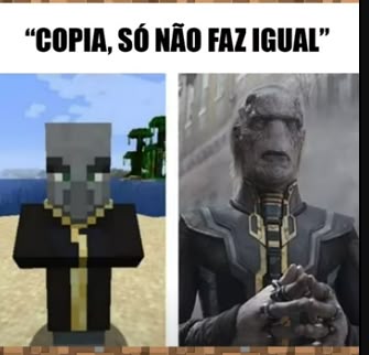 Só um pouco parecido po kkkkk #Minecraft #Memes #Brasil