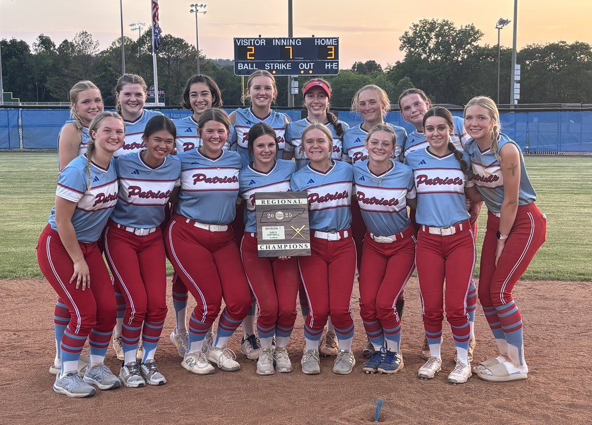 THE LADY PATRIOTS ARE YOUR 2025 <a href="/TSSAA/">TSSAA</a>  D1 CLASS 4A REGIONAL CHAMPIONS‼️😤
