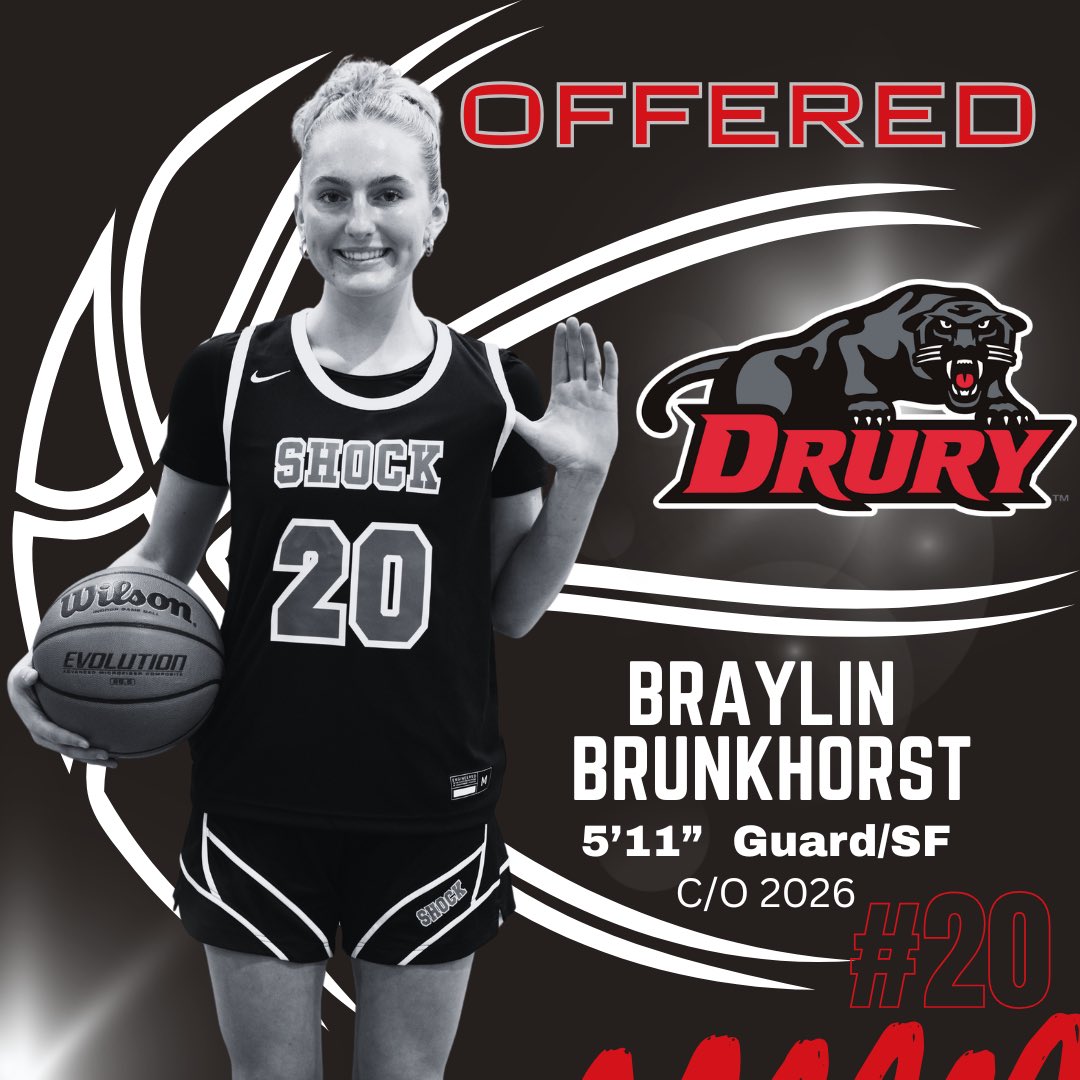 Braylin Brunkhorst (@b_brunkhorst) on Twitter photo After a great conversation with <a href="/CoachKBailey5/">Kaci Bailey</a> from <a href="/DULadyPanthers/">Drury Lady Panthers</a> I am excited to receive an offer to continue my athletic and academic career! Thank you, Coach Bailey for the opportunity! Go Panthers! <a href="/CoachRubyD/">Ruben Diaz</a> <a href="/Coach_Nik15/">Nik</a> <a href="/Shockhoops/">Shock Hoops</a>
<a href="/Coach_Masj/">Michael Scott</a>
<a href="/WbbCentralia/">Centralia Lady Panthers WBB</a> After a great conversation with <a href="/CoachKBailey5/">Kaci Bailey</a> from <a href="/DULadyPanthers/">Drury Lady Panthers</a> I am excited to receive an offer to continue my athletic and academic career! Thank you, Coach Bailey for the opportunity! Go Panthers! <a href="/CoachRubyD/">Ruben Diaz</a> <a href="/Coach_Nik15/">Nik</a> <a href="/Shockhoops/">Shock Hoops</a>
<a href="/Coach_Masj/">Michael Scott</a>
<a href="/WbbCentralia/">Centralia Lady Panthers WBB</a>