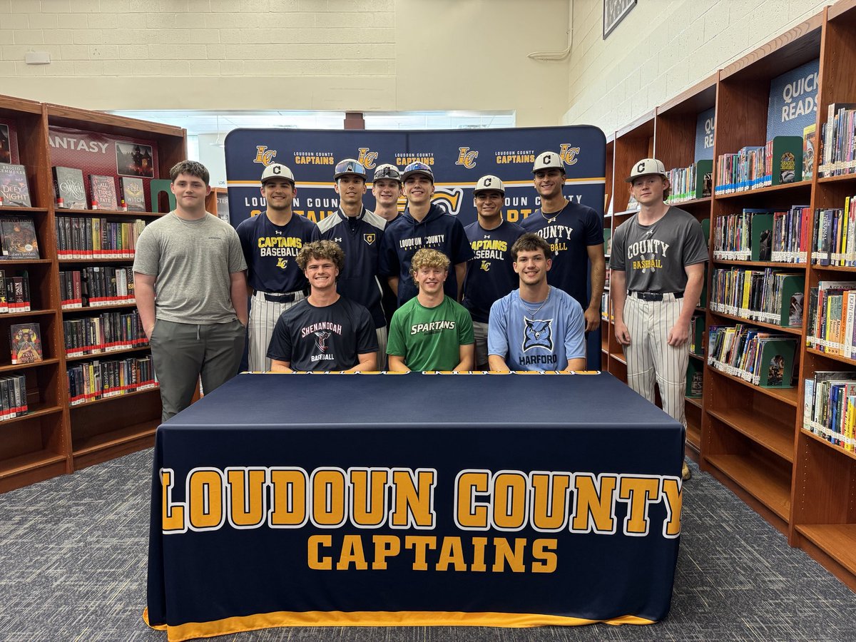 Loudoun County Captains Baseball (@lchshardball) on Twitter photo Thank you <a href="/countylchs/">LCHS Athletics</a> for celebrating our seniors playing at the next level!
Congratulations!
<a href="/bradyshaw_12/">Brady Shaw</a>
<a href="/JacobMartin09/">Jacob Martin</a> <a href="/Josh_Cook09/">Josh Cook</a> !
We can’t wait to cheer you on! Thank you <a href="/countylchs/">LCHS Athletics</a> for celebrating our seniors playing at the next level!
Congratulations!
<a href="/bradyshaw_12/">Brady Shaw</a>
<a href="/JacobMartin09/">Jacob Martin</a> <a href="/Josh_Cook09/">Josh Cook</a> !
We can’t wait to cheer you on!