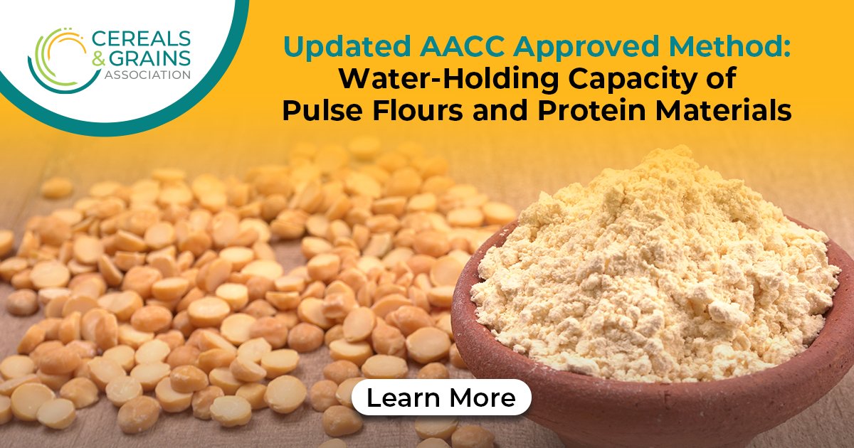 cerealsgrains's tweet image. As the demand for alternative flours continues to rise, we&apos;re announcing updates to our pulse methods. #AACCApprovedMethods subscribers can now benefit from our improved Water-Holding Capacity method.

bit.ly/3FwLZHJ
 
 #PulseMethod #CerealsGrains #WaterHolding