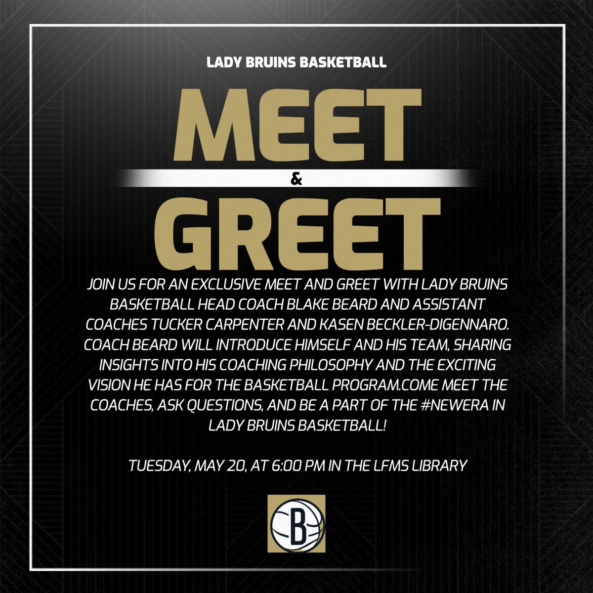 Save the date, Lady Bruins Basketball Players and Parents! #NewEra #ChampionCulture #ForestFamily