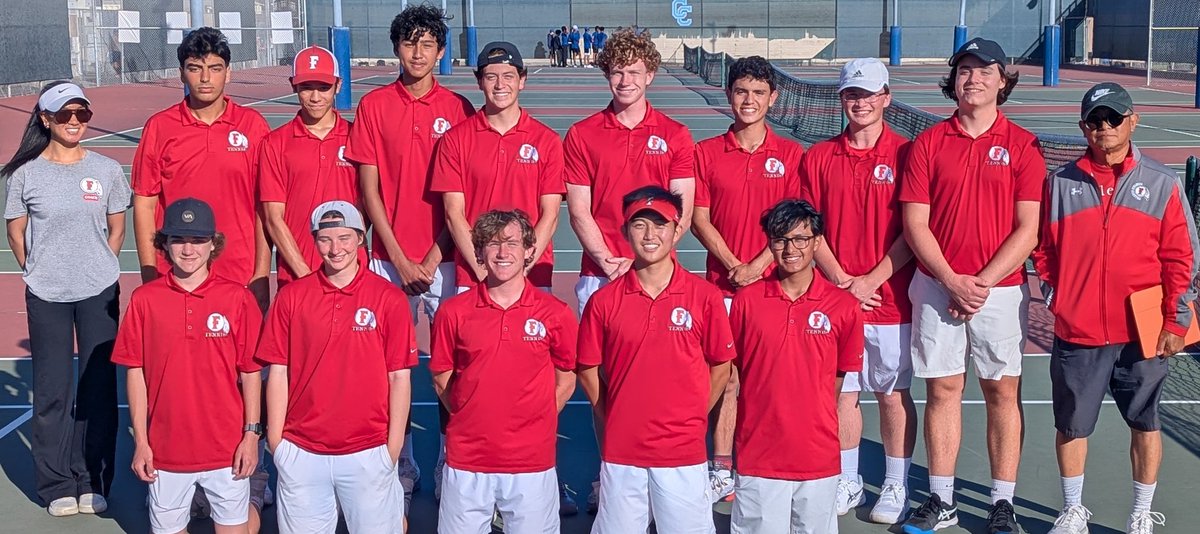FUHS Boys Tennis advance to the CIF-SS Div 5 Finals with a 10-8 victory over Culver City!  GO TRIBE! <a href="/fullertonhigh/">The Tribe</a> <a href="/fjuhsd/">Fullerton Joint Union High School District</a> <a href="/OCSportsZone/">OC Sports Zone</a> <a href="/ocvarsityguy/">Dan Albano</a> <a href="/DavidDelgado_OC/">David Delgado🇪🇨</a> <a href="/FullertonASB/">FUHS ASB</a>