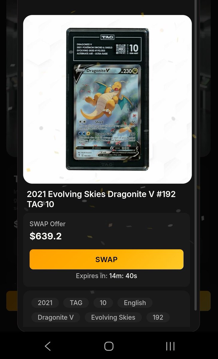 Was chasing grails in the <a href="/beezie_io/">Beezie</a> Tag claw. First we hit the 151 Venasaur, swapped cause we are chasing the Dragonite, then we hit it!!! 

To commemorate adding this grail to my pc I want to giveaway 2 claw pulls!! 
Retweet to enter!!!
