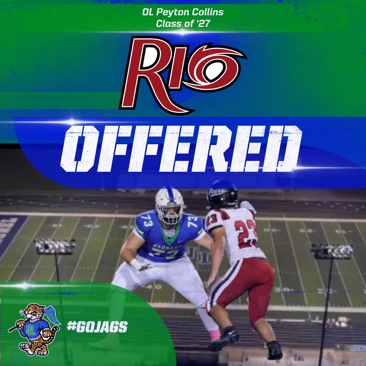 North Laurel Jaguars Football (@nljagsfootball) on Twitter photo Another one… Congratulations to ‘26 Peyton Collins on receiving an offer from University of Rio Grande! <a href="/URGFootball/">RioFootball</a> <a href="/peyton_collins1/">Peyton Collins 2026</a> Another one… Congratulations to ‘26 Peyton Collins on receiving an offer from University of Rio Grande! <a href="/URGFootball/">RioFootball</a> <a href="/peyton_collins1/">Peyton Collins 2026</a>