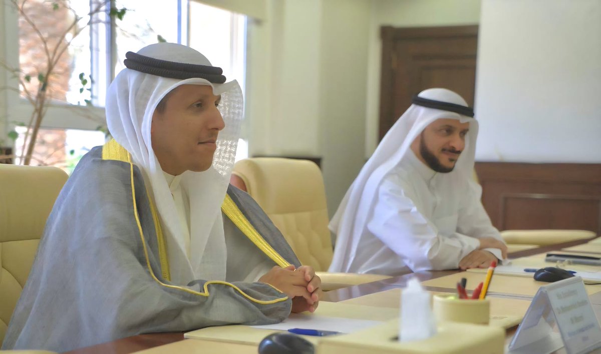 Foreign Minister <a href="/abkhaleel/">Abdulla Khaleel</a> met with the Minister of Endowments and Islamic Affairs of Kuwait Dr. Mohammed Ibrahim Mohammed Al Wasmi. 

Both Ministers discussed avenues for enhancing cooperation in religious affairs and Islamic education.