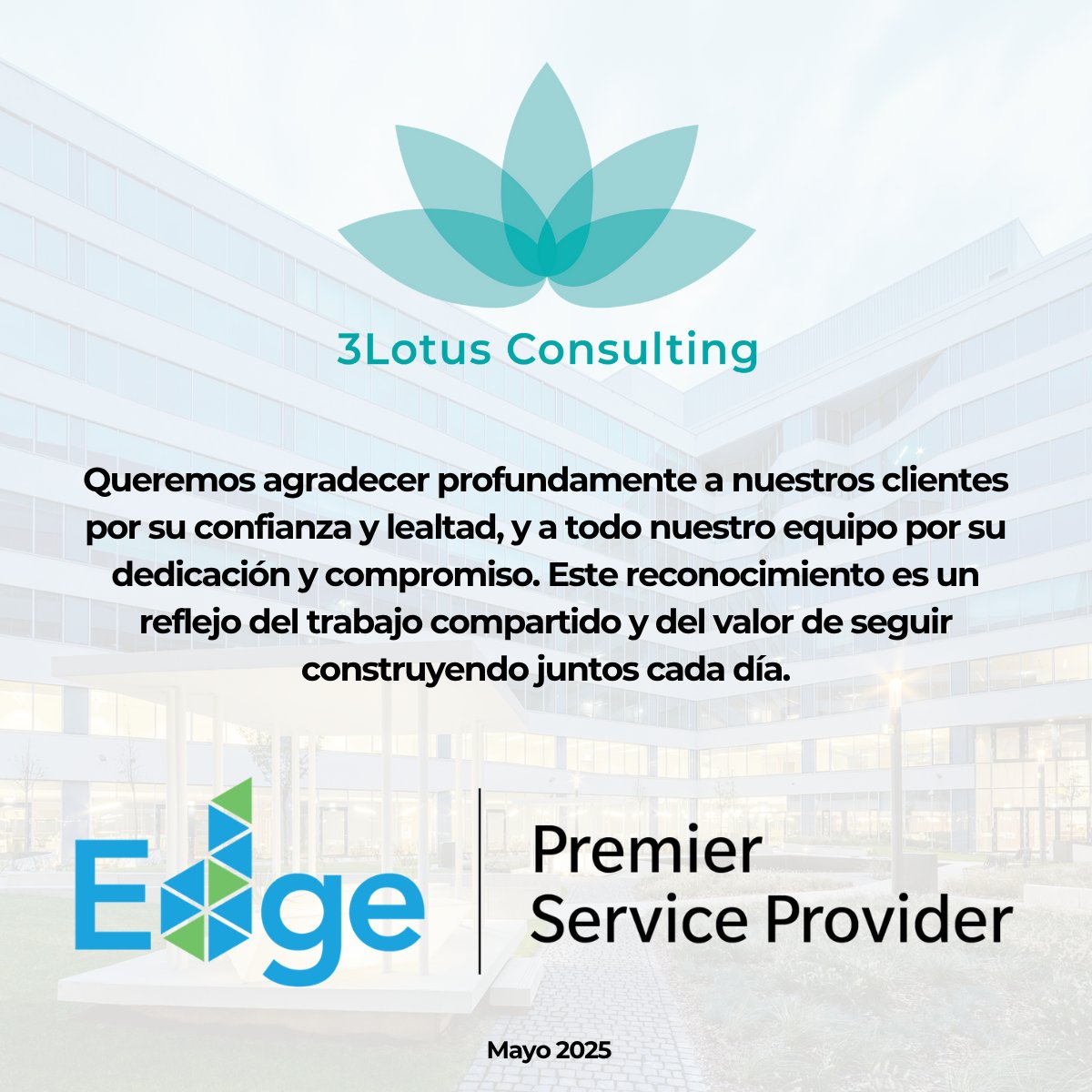 3LotusCo's tweet photo. 🎊3Lotus Consulting se posiciona como la primera firma mexicana reconocida por la IFC como EDGE Premier Service Provider, un hito histórico que refuerza nuestro liderazgo en construcción sostenible.🎊
@edgebuildings 
 #edgeisverywhere #edificiosverdes https://t.co/hLjwf6KRi6