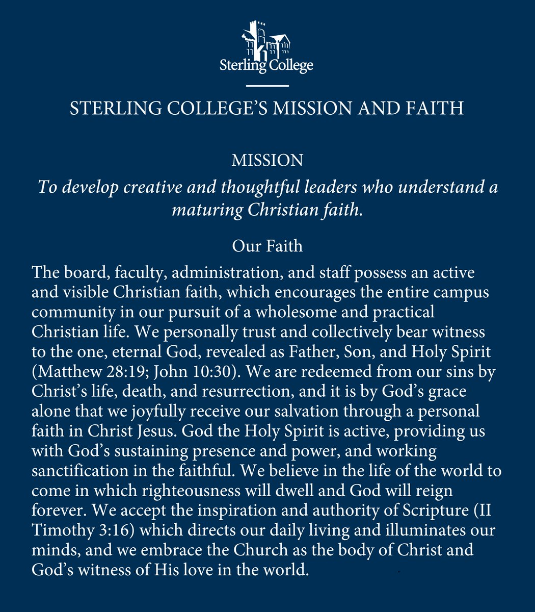 We are a Christ-centered, four-year college located in Sterling, Kan., with a mission to develop creative and thoughtful leaders who understand a maturing Christian faith.

Want to support our mission? 
sterling.edu/giving
#LearnWithPurpose #servantleadership #HereAtSterling