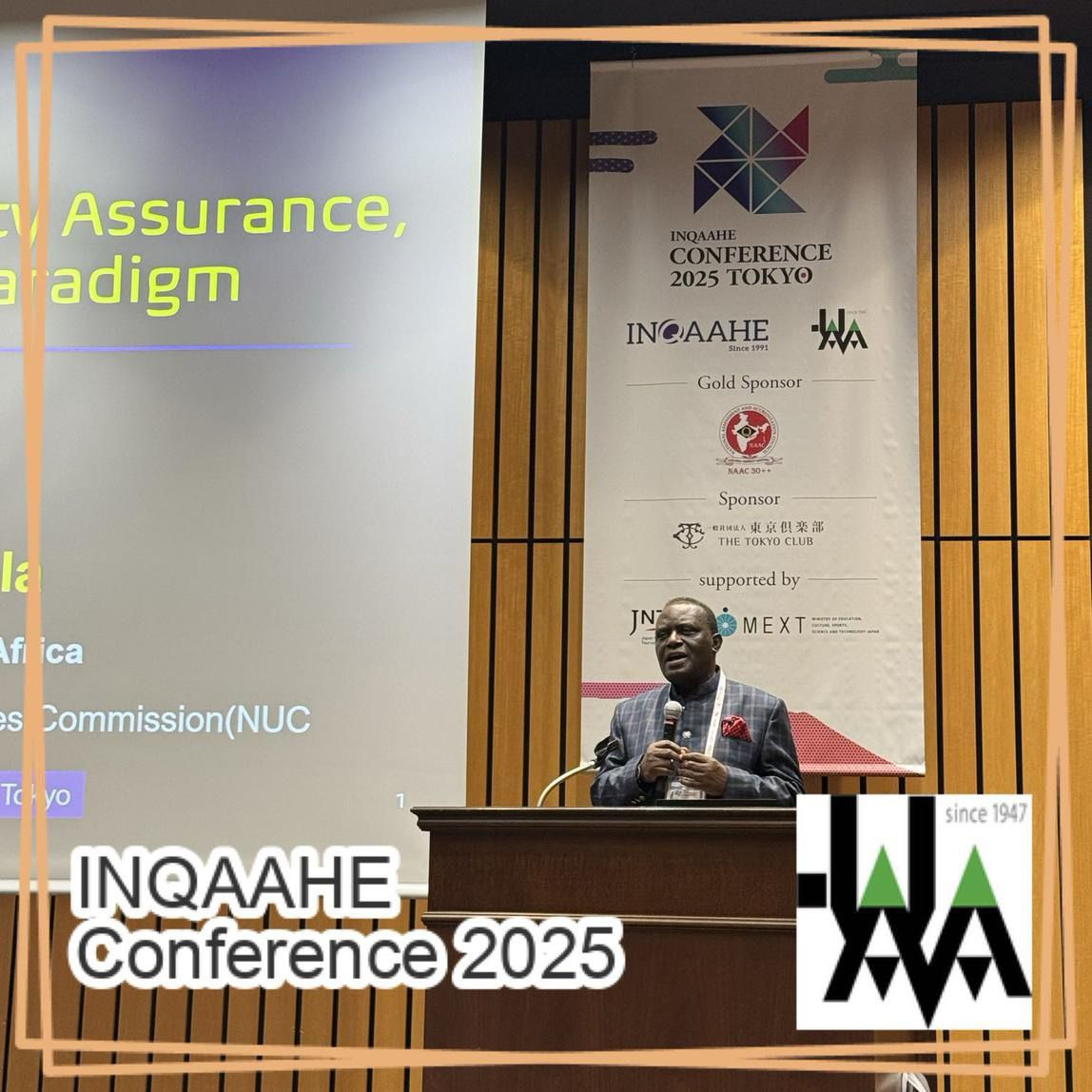 🗺️ Don't miss the powerful keynote happening now at the INQAAHE Conference 2025! 
Prof. Peter A. Okebukola is presenting on how AI is revolutionizing quality higher education in Africa, with compelling case studies &amp; ethical considerations.
