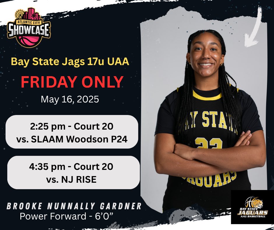 Here’s my schedule for the Atlantic City Showcase.
<a href="/LaurieBollin/">LAURIE BOLLIN</a> 
<a href="/BayStateJags/">Bay State Jaguars</a>