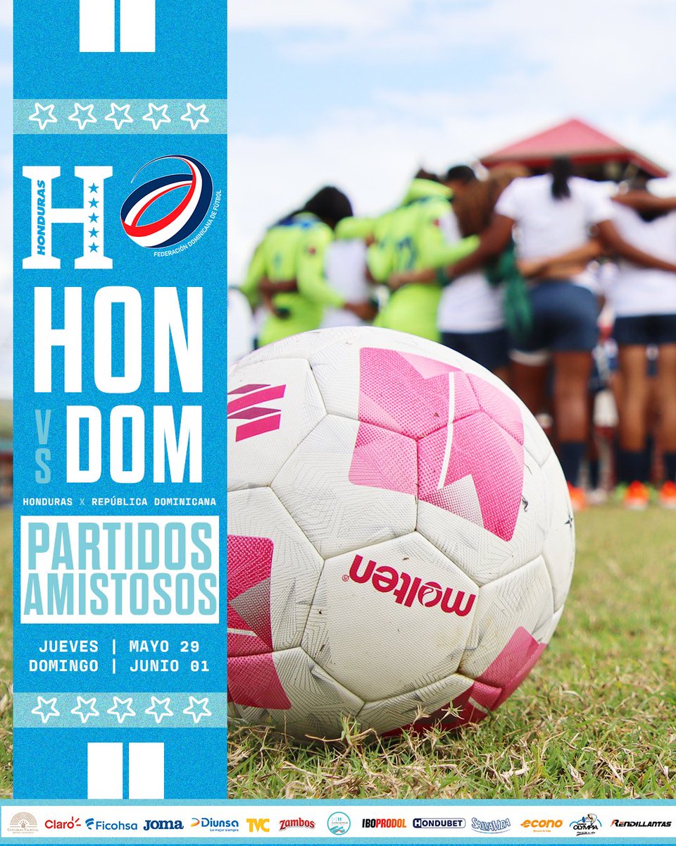 ¡Cada vez más cerca del reto! 💪⚽️

Nuestra H Femenina ♀️🇭🇳 se prepara para dos emocionantes amistosos internacionales ante República Dominicana 🇩🇴 en la próxima Fecha FIFA 🗓.

📅 Fechas:
▪️ 29 de mayo de 2025
▪️ 1 de junio de 2025

¡El ritmo de competencia no se detiene! 🔥🇭🇳