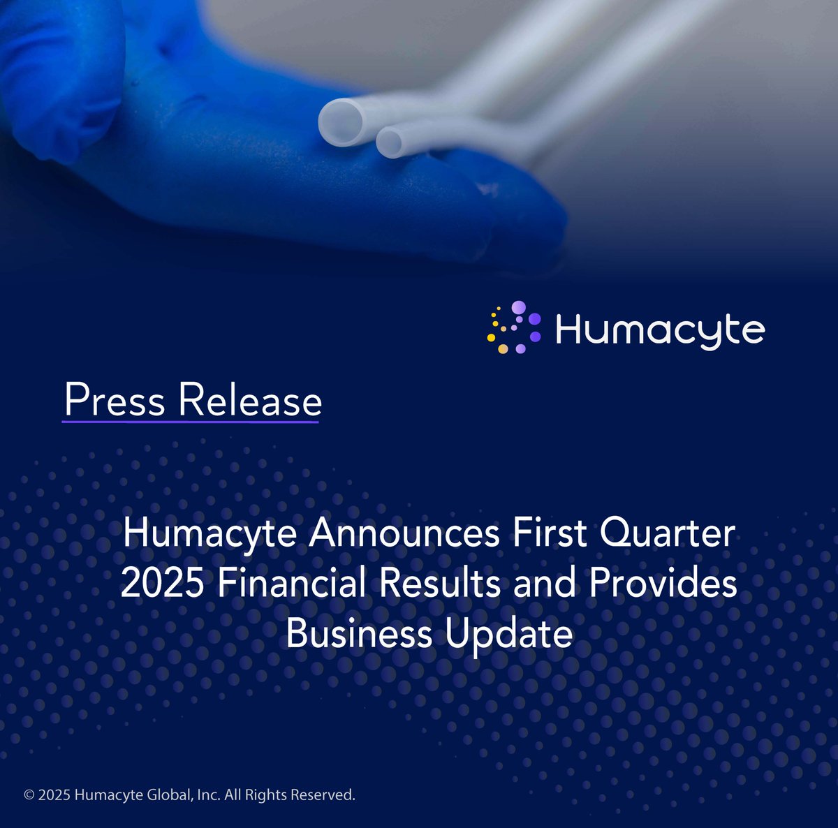humacyte's tweet image. Humacyte has just released first quarter 2025 financial results and provided a business update, highlighting progress made in the U.S. commercial launch and pipeline projects, as well as other corporate initiatives.
Key updates include:
· The first commercial shipments were made…