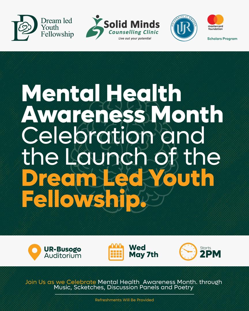 Dream_LedYF's tweet photo. Earlier this month, backed by @MCFScholarsUR  &amp; @SolidMindsRw , we proudly launched the Dream-led Sanga Inshuti Initiative at @UR_CAVM —a youth-led movement rooted in peer support, creativity &amp; fellowship. We're here to break stigma &amp; champion mental wellness.#MentalHealthMatters https://t.co/EYOgGZFZ5I