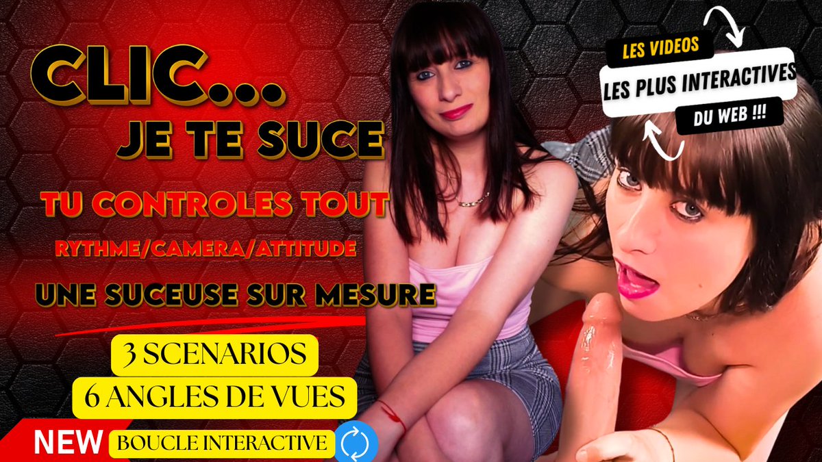 Natacha Sugary (@natachasugaryof) on Twitter photo 💎 Vidéo interactive – Je te suce comme TU veux 💎
Tu choisis le scénario, la vue, et même comment tu veux jouir 😈
Une suceuse sur mesure, entre tes mains…
3 scénarios – 6 angles – 100% contrôlable
#VideoInteractive #PipePOV
Déjà Sur <a href="/Compte_VTC_Off/">Vends Ta Culotte - Compte officiel</a> 💎 Vidéo interactive – Je te suce comme TU veux 💎
Tu choisis le scénario, la vue, et même comment tu veux jouir 😈
Une suceuse sur mesure, entre tes mains…
3 scénarios – 6 angles – 100% contrôlable
#VideoInteractive #PipePOV
Déjà Sur <a href="/Compte_VTC_Off/">Vends Ta Culotte - Compte officiel</a>