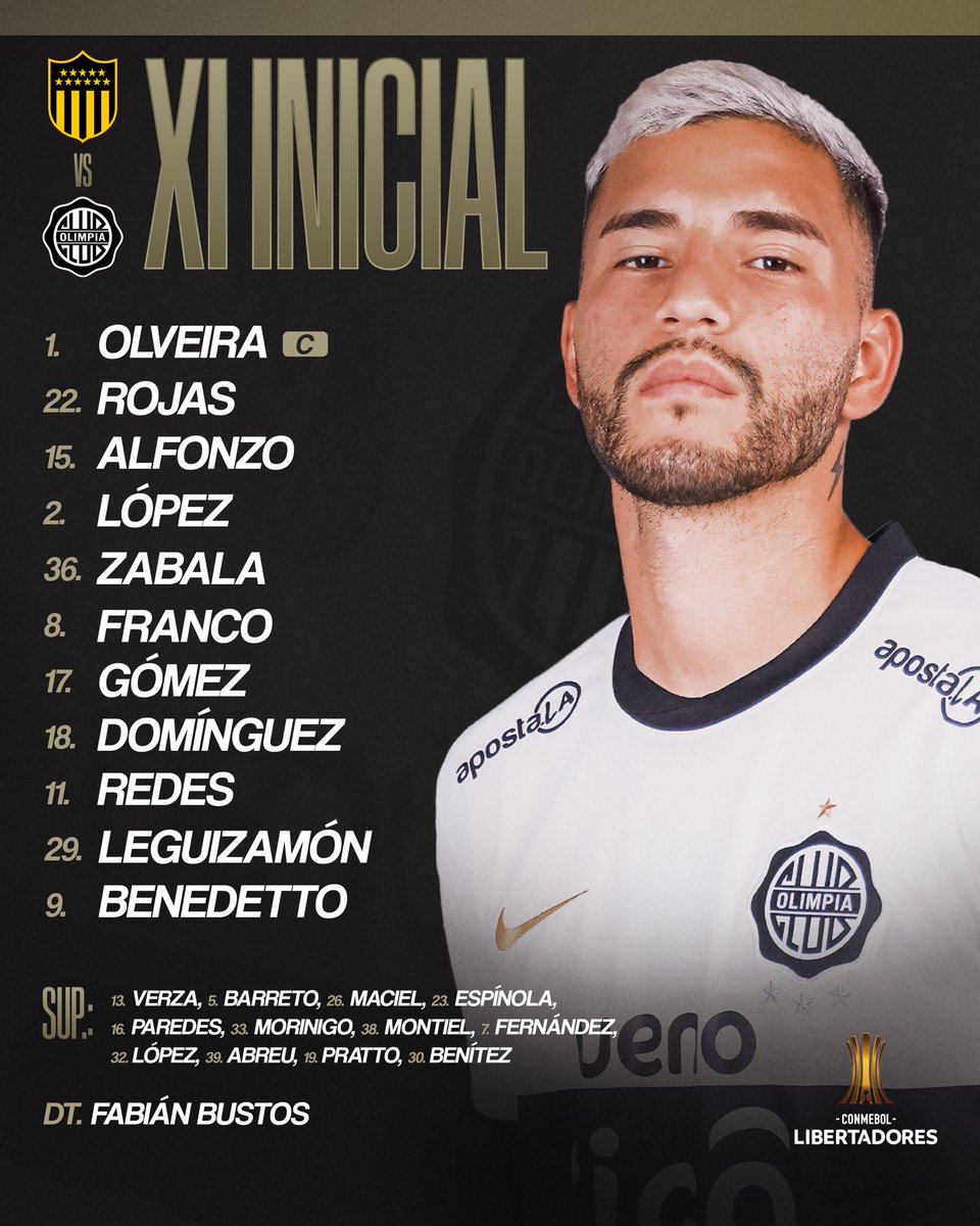 Protagonistas Confirmados  !!!

A las 19.00 y por 👇
 youtube.com/@universomiras… 

Se juega la fecha 5

<a href="/OficialCAP/">PEÑAROL</a> 🆚️ <a href="/elClubOlimpia/">Club Olimpia</a>