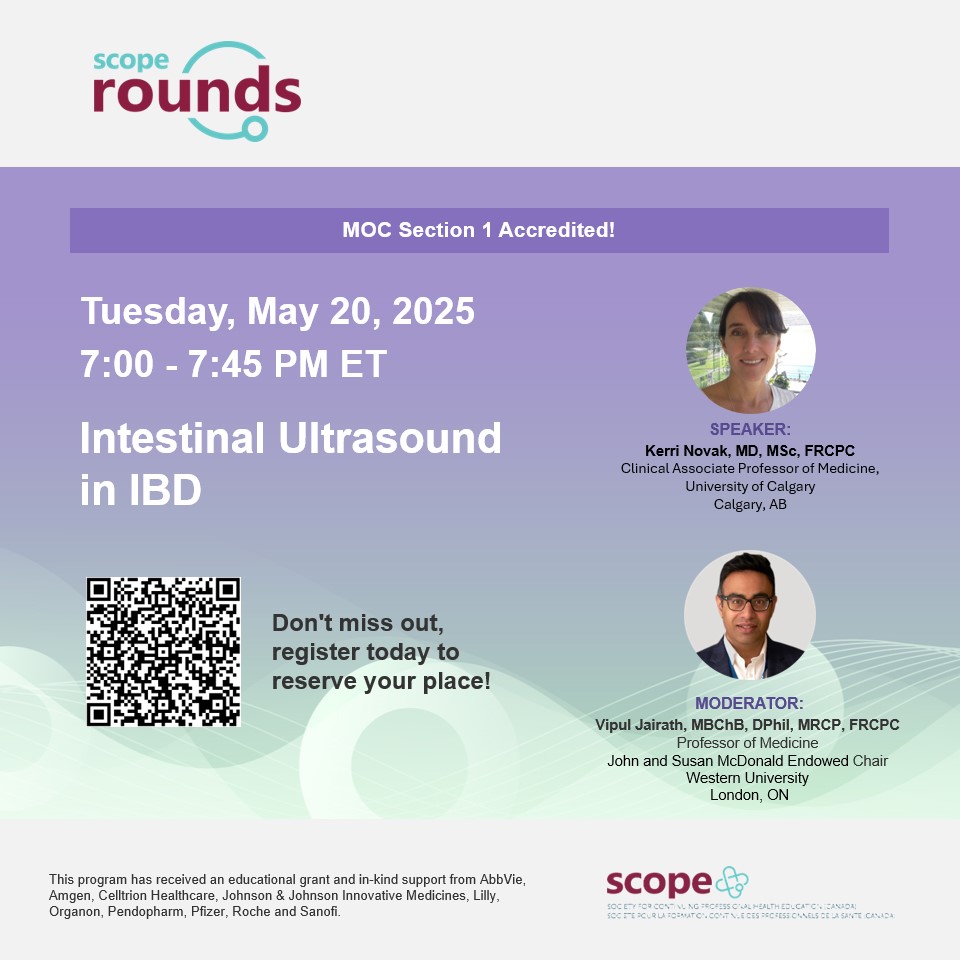 SCOPE Canada (@scopecanmd) on Twitter photo 📢Join us next Tuesday, May 20 with <a href="/novakkerri/">Kerri</a> for another accredited SCOPE Rounds: Gastroenterology session!
🔗Don't miss out - register your spot today!
us02web.zoom.us/webinar/regist…
<a href="/guthealthmd/">Dr Mark Silverberg</a>
<a href="/vipuljairath/">Vipul Jairath MBChB DPhil</a>
<a href="/marshllj/">John K. Marshall MD</a>
<a href="/BowelUltrasound/">InternationalBowelUS</a>
<a href="/iUSCAN/">iUSCAN</a> 📢Join us next Tuesday, May 20 with <a href="/novakkerri/">Kerri</a> for another accredited SCOPE Rounds: Gastroenterology session!
🔗Don't miss out - register your spot today!
us02web.zoom.us/webinar/regist…
<a href="/guthealthmd/">Dr Mark Silverberg</a>
<a href="/vipuljairath/">Vipul Jairath MBChB DPhil</a>
<a href="/marshllj/">John K. Marshall MD</a>
<a href="/BowelUltrasound/">InternationalBowelUS</a>
<a href="/iUSCAN/">iUSCAN</a>