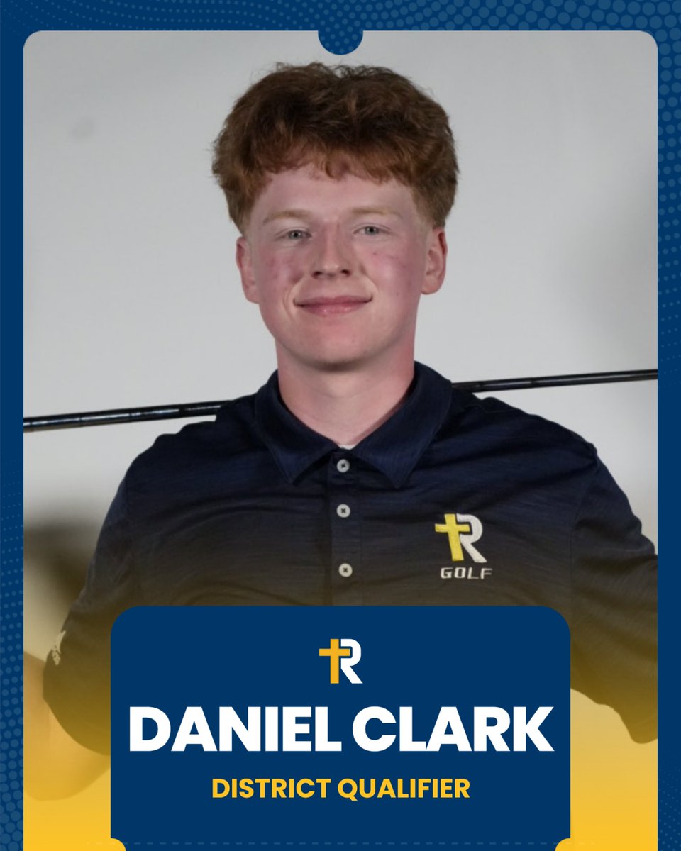 Congratulations to Daniel Clark for qualifying for the district golf meet! 👑⛳️
