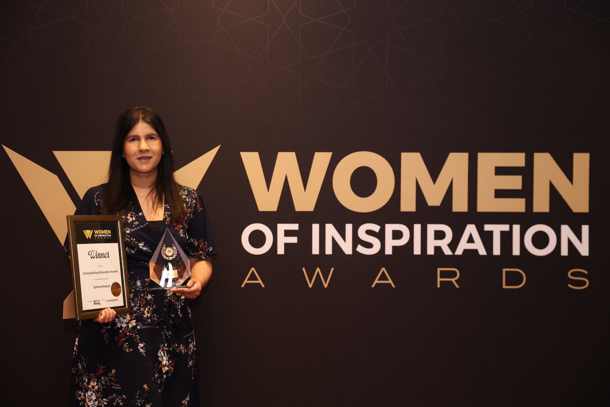 Women of Inspiration Awards 2025
Winner – Outstanding Educator Award: Salma Khatun 
Congratulations on this remarkable achievement!  

“One child, one teacher, one book, one pen can change the world."— Malala Yousafzai
