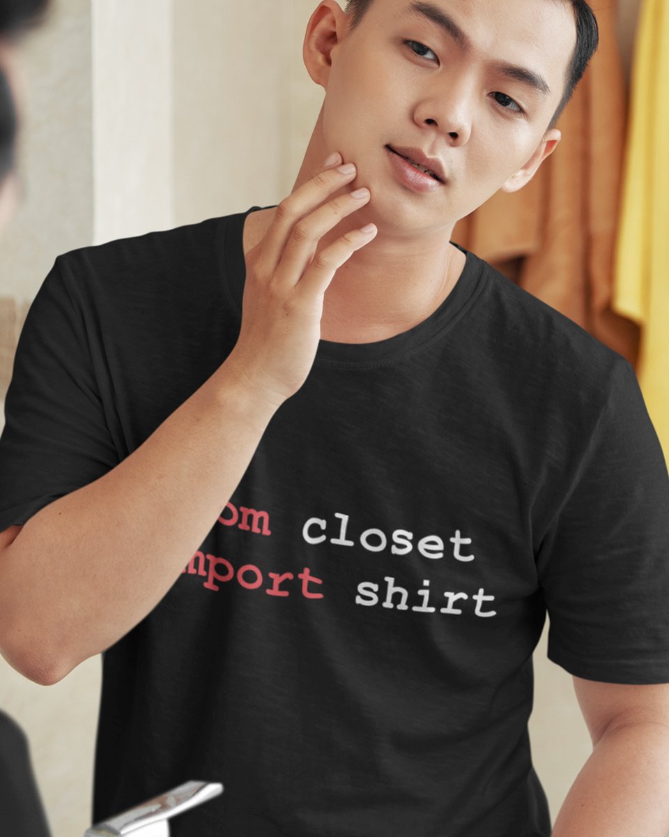 TechGeekApparel's tweet image. from closet import shirt
Pythonic fashion. Literal syntax.
Clean, clever, import-worthy: techgeeksapparel.com/from-closet-im…
#PythonHumor #CodeWear #ProgrammerStyle