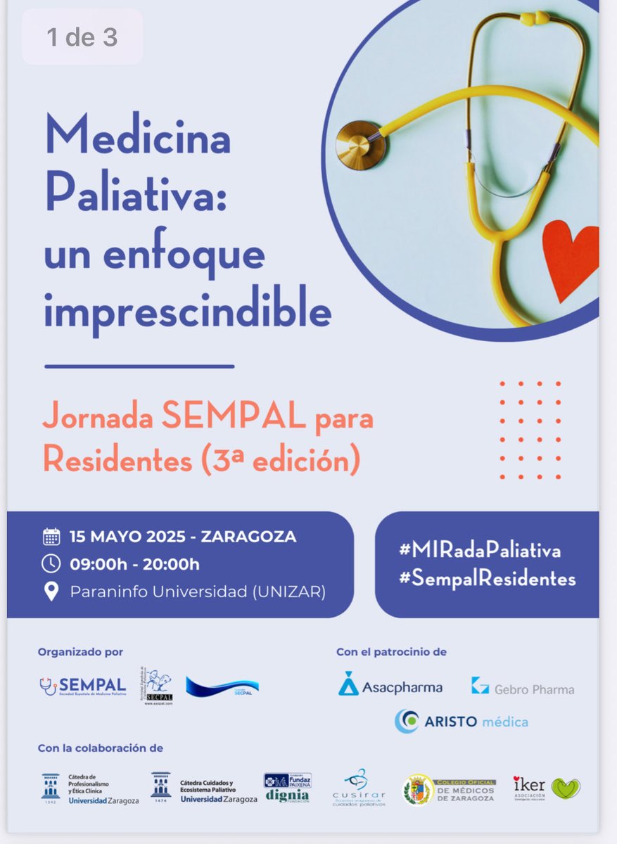 Asoc. Castellano Manchega de Cuidados Paliativos (@ascampal) on Twitter photo Mañana toca en Zaragoza las Jornadas de CP para Residentes. Muy orgullosa de pertenecer a SEMPAL y de mis compañeros. Qué mañana salga genial 🙌<a href="/ASCAMPAL/">Asoc. Castellano Manchega de Cuidados Paliativos</a> Mañana toca en Zaragoza las Jornadas de CP para Residentes. Muy orgullosa de pertenecer a SEMPAL y de mis compañeros. Qué mañana salga genial 🙌<a href="/ASCAMPAL/">Asoc. Castellano Manchega de Cuidados Paliativos</a>
