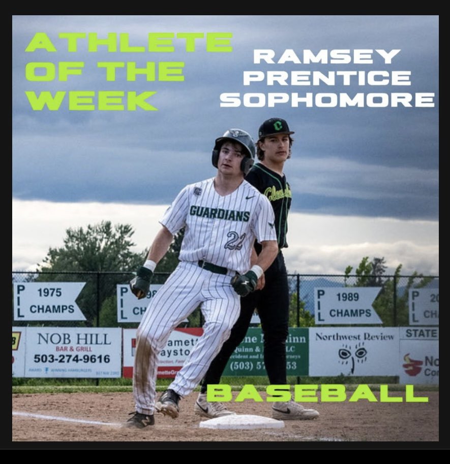 Happy to be recognized as Athlete of the week for our baseball program. Was able to support my team on a 3-0 week both behind the dish and at the plate. #goguardians #catcher #classof2027 #uncommitted