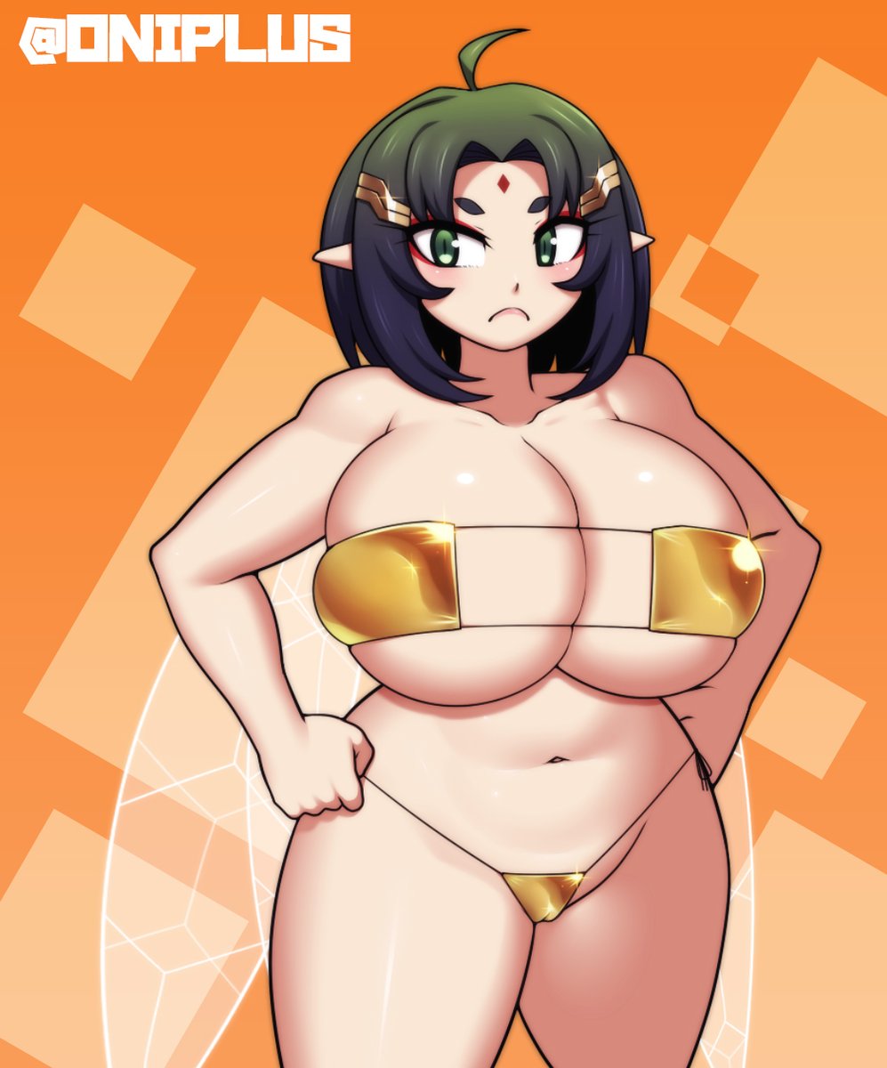 oniplus4545's tweet image. the golden bikini continues @NewtypeLocust