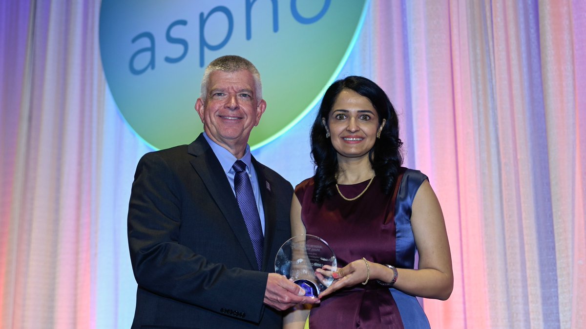 Congratulations to Ayesha Zia, M.D., on receiving <a href="/ASPHO_hq/">American Society of Pediatric Hematology/Oncology</a>'s 2025 Frank A. Oski Memorial Lectureship Award. #ASPHO2025 <a href="/childrens/">Children's Health</a>