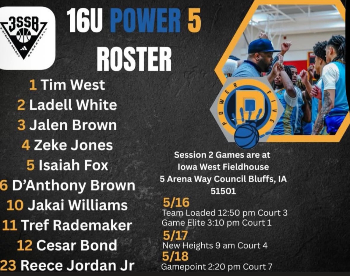 Schedule for 3SSB live in Iowa ! come check us out