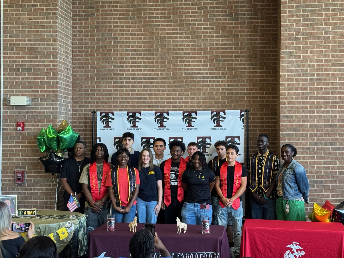 One last photo of all of today's military signees

Way to rep the #wolfpack