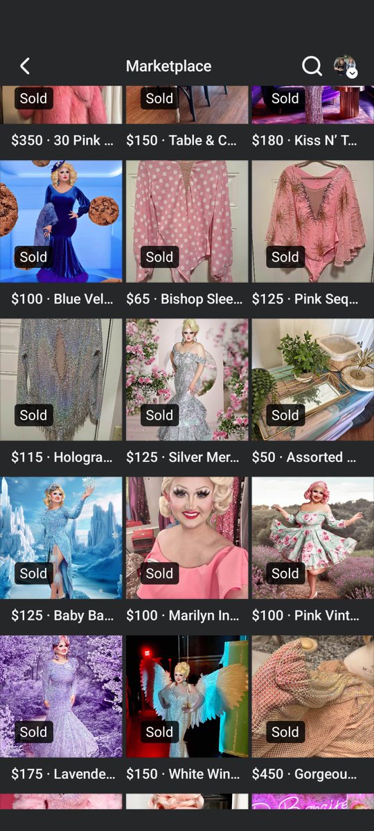 tyl333rh4rj0's tweet photo. Why tf is hormona lisa selling her drag race fits on Facebook Marketplace 😭😭😭 https://t.co/V5Y4UqGpv7