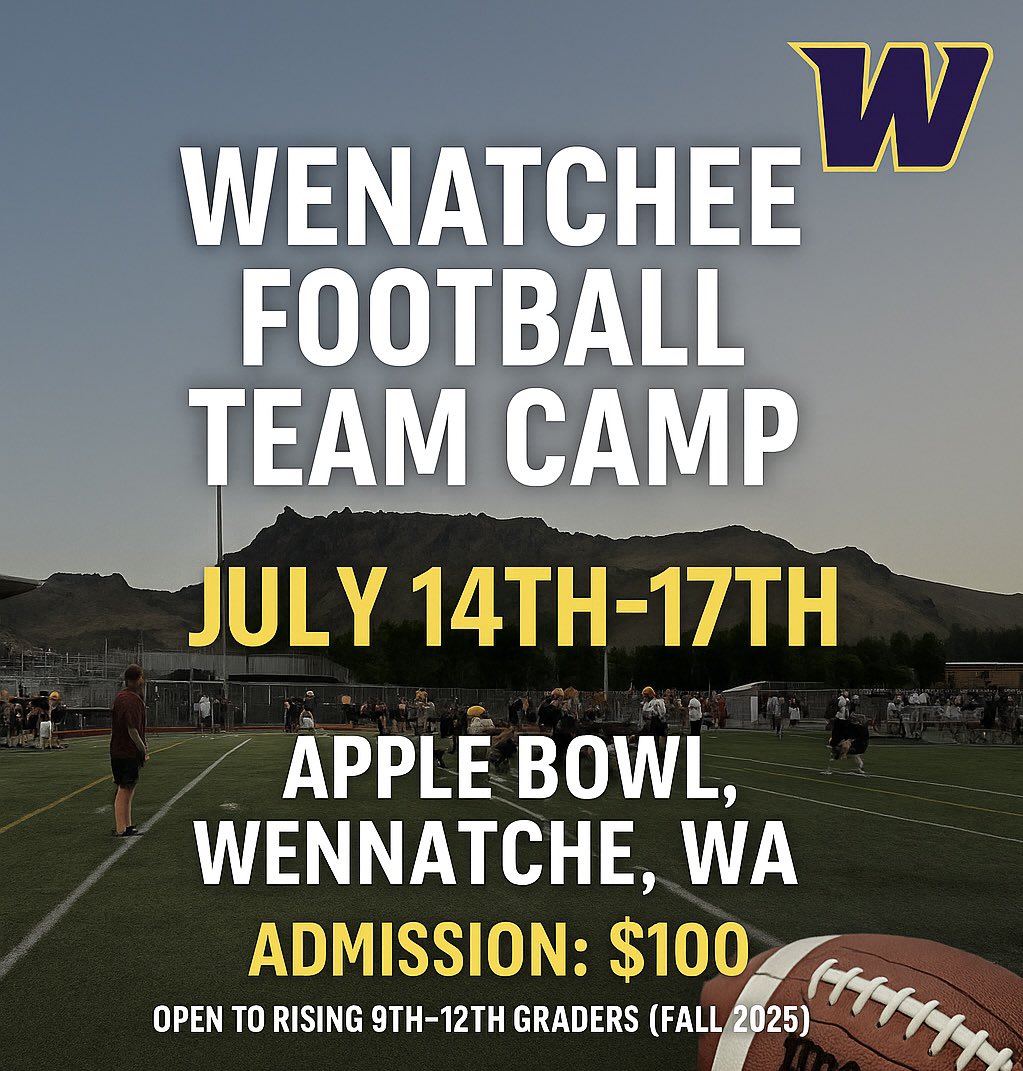 Wenatchee is hosting our annual Team Camp again this July 14th-17th! Have room for a handful of additional teams, discounts provided for teams commuting in for the day. Dinner + lodging available for teams staying overnight. 

Feel free to reach out if interested!