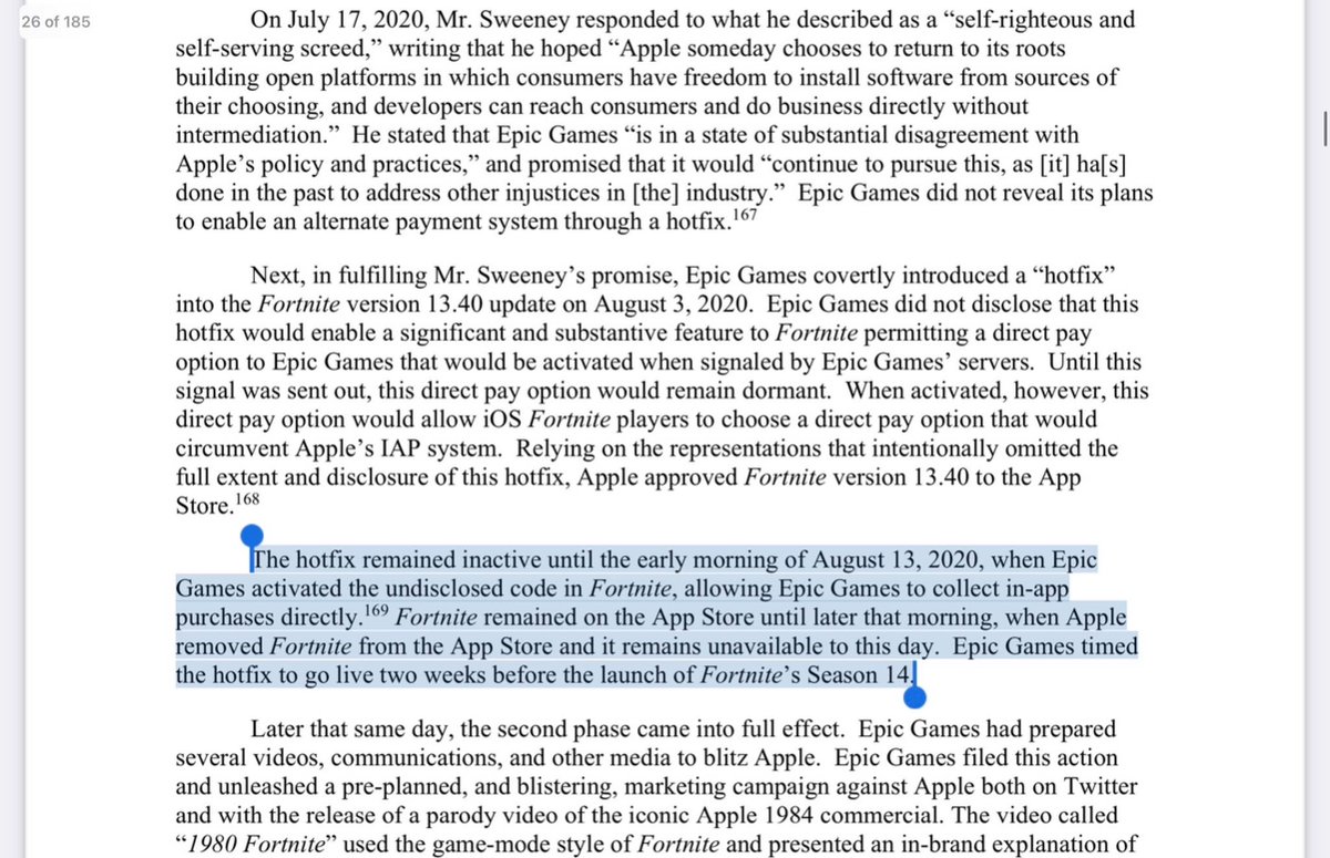 Jan (@janwillens) on Twitter photo Epic Games is acting like it’s entitled to special treatment from App Review—despite being the same company that covertly hotfixed Fortnite to bypass Apple’s payment system in 2020. The audacity to now complain about the deeper review process after that history is wild. Epic Games is acting like it’s entitled to special treatment from App Review—despite being the same company that covertly hotfixed Fortnite to bypass Apple’s payment system in 2020. The audacity to now complain about the deeper review process after that history is wild.