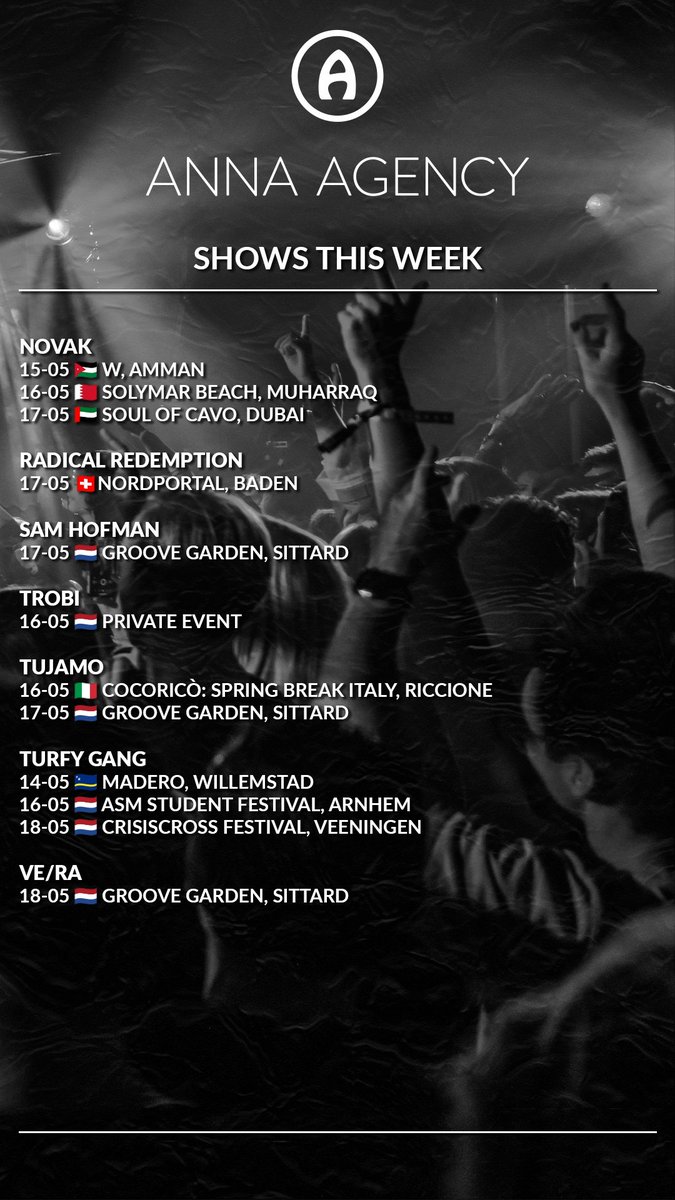 Shows This Week by Anna Agency