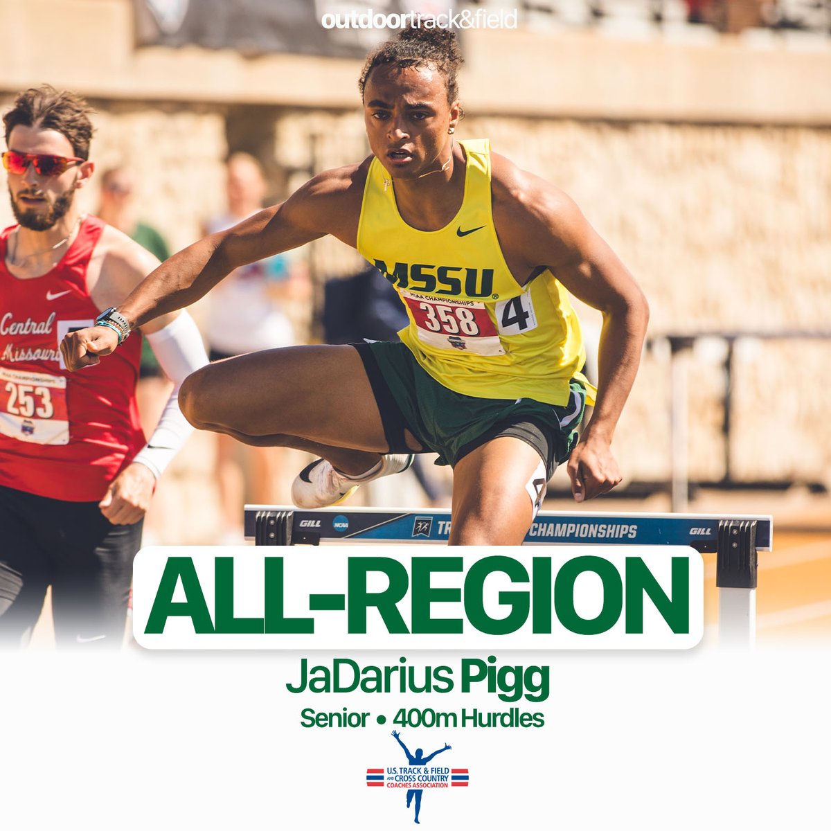 2025 NCAA DII Outdoor Track &amp; Field • USTFCCCA All-Region 🦁

JaDarius Pigg • Men's 110m Hurdles | Men's 400m Hurdles