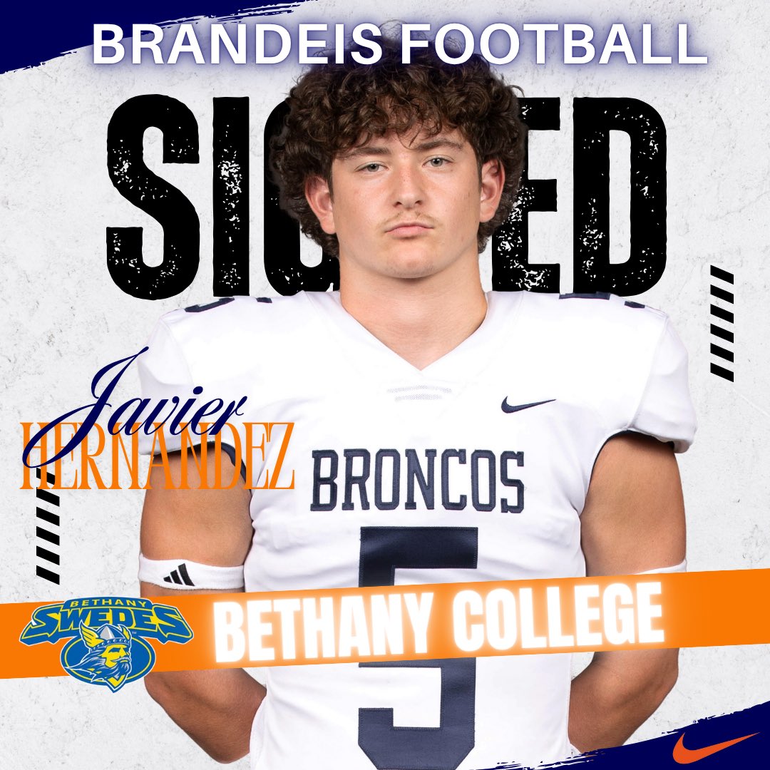 Broncos Country 🐎 (@sabrandeis) on Twitter photo Congratulations to Javier Hernandez for signing today with Bethany College! We wish you luck on your academic and athletic career! Go Broncos! #BTheBrand <a href="/Coach_KLewis/">Kemmie Lewis</a> Congratulations to Javier Hernandez for signing today with Bethany College! We wish you luck on your academic and athletic career! Go Broncos! #BTheBrand <a href="/Coach_KLewis/">Kemmie Lewis</a>