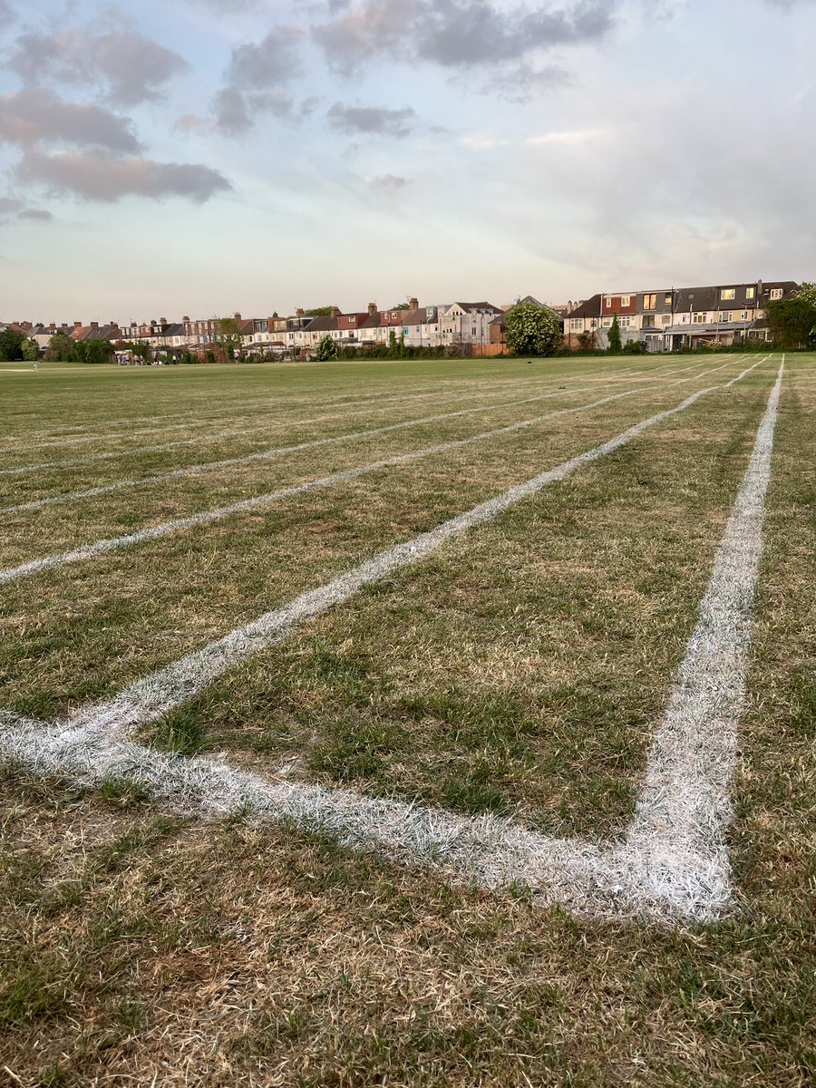FFishponds's tweet image. An evening walk in Fishponds Fields. The logs have arrived for the new log pile and a 100 metre track has appeared 🏃🏽 #tooting