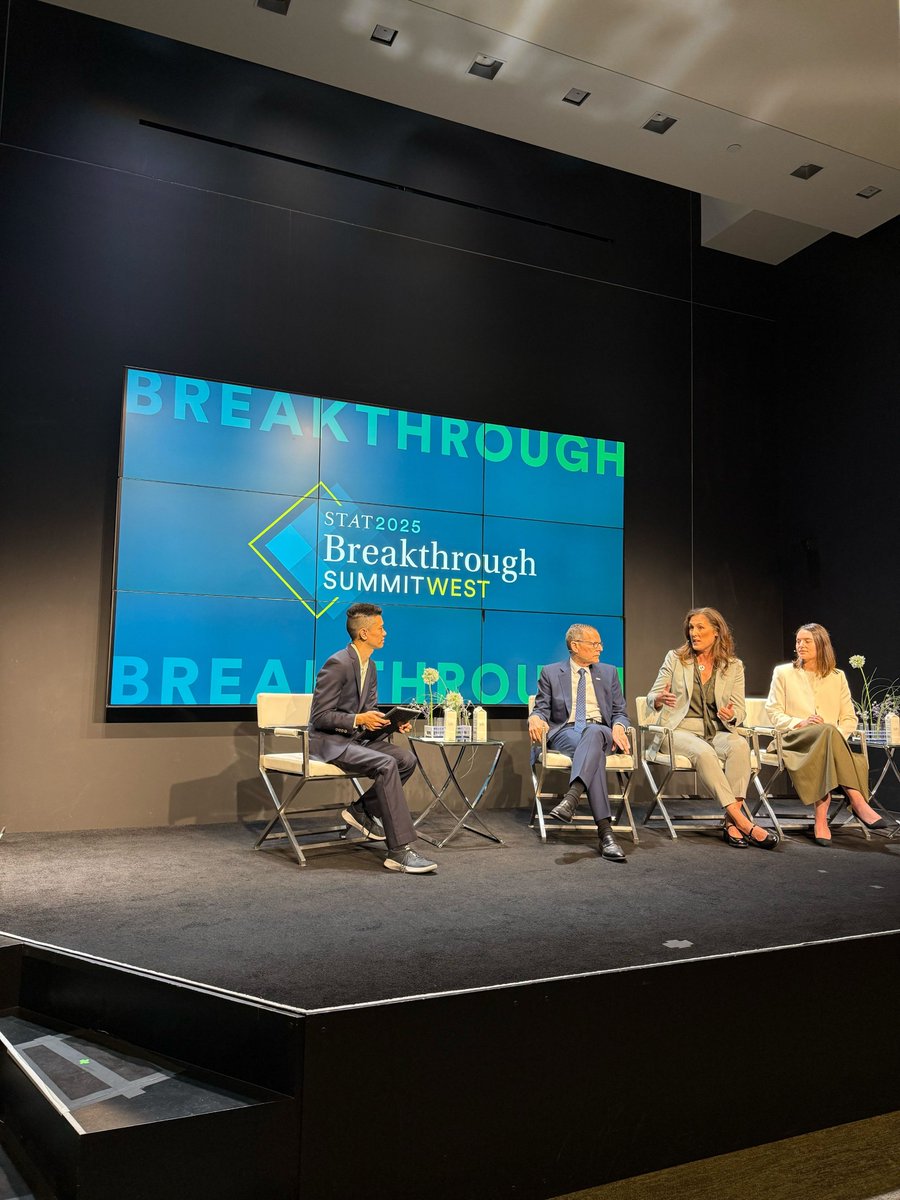 STAT (@statnews) on Twitter photo Time for: AI in Cancer Care
On the stage:
- <a href="/dbittermanmd/">Danielle Bitterman, MD</a>
- <a href="/DrKarenKnudsen/">Karen Knudsen, MBA PhD</a>
- <a href="/CliffordHudis/">Clifford Hudis</a>
- STAT's <a href="/angRchen/">Angus Rohan Chen</a>
We'll hear a wide-ranging view of how the use of technology could play out over the next few years.
#STATBreakthrough #AI Time for: AI in Cancer Care
On the stage:
- <a href="/dbittermanmd/">Danielle Bitterman, MD</a>
- <a href="/DrKarenKnudsen/">Karen Knudsen, MBA PhD</a>
- <a href="/CliffordHudis/">Clifford Hudis</a>
- STAT's <a href="/angRchen/">Angus Rohan Chen</a>
We'll hear a wide-ranging view of how the use of technology could play out over the next few years.
#STATBreakthrough #AI