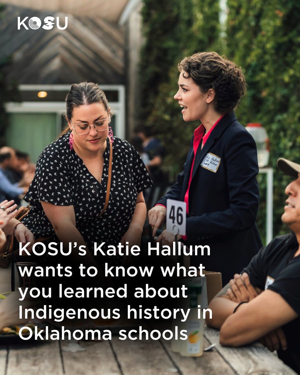 KOSU Indigenous affairs reporter Katie Hallum wants you to help her understand what Oklahomans were taught about Native American history in public schools.

Take the survey at kosu.org/education/2025….