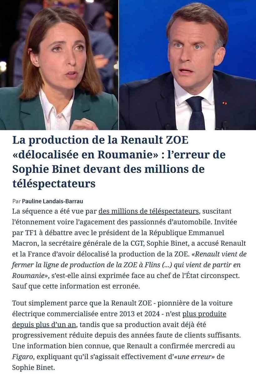 frenchieinlimbo's tweet photo. Le #mensonge de #Binet que les journalistes n'auraient pas dû laisser passer. Et cet article parle d'erreur quand il s'agit de #mensonge
#manipulation
#CGT https://t.co/AEPVJPbmdh
