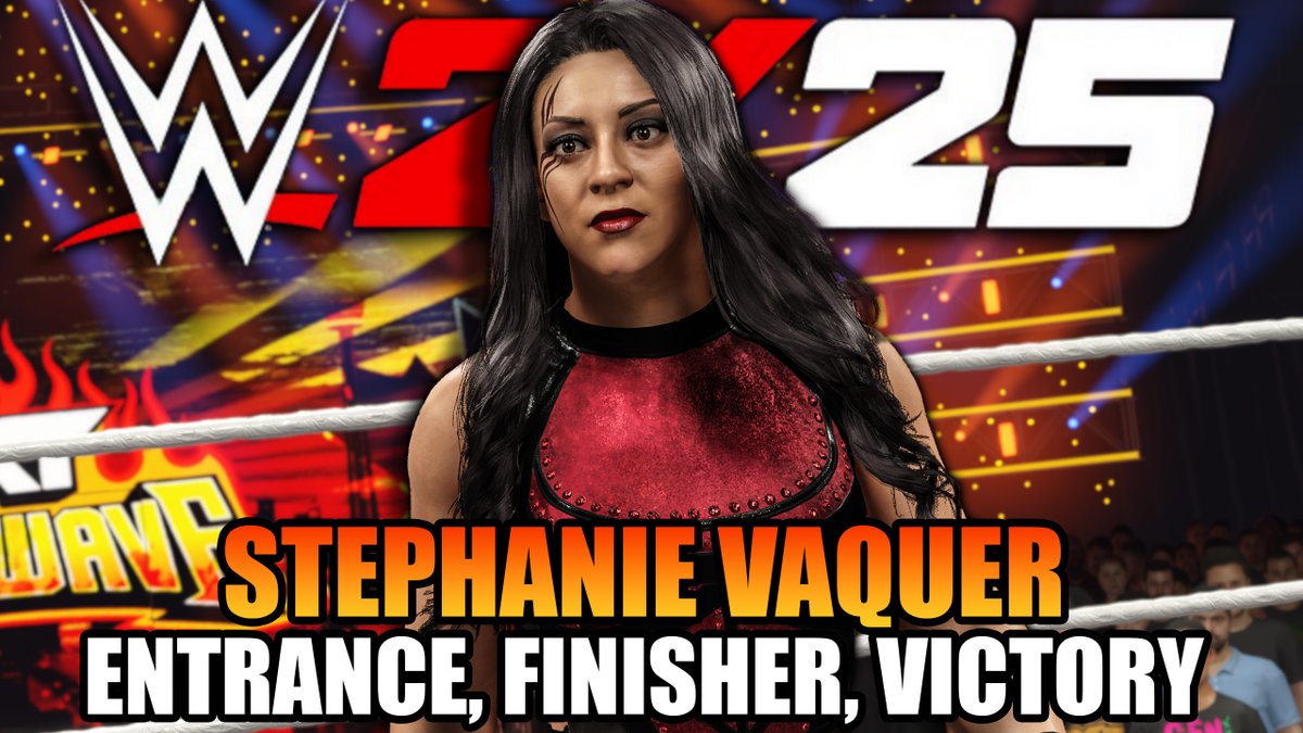 #WWE2K25 - Stephanie Vaquer Entrance, Finisher &amp; Victory Scene (New Wave DLC Pack)

Watch Here: youtube.com/watch?v=Ho0c4r…